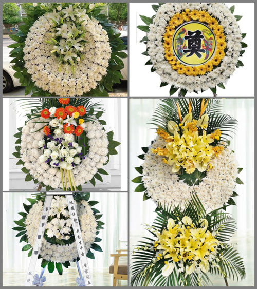 四川成都大邑县安仁镇新团村花圈速递